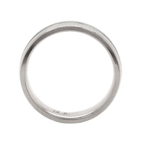 18K White Gold Meteorite Canopus Rounded Band