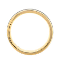 18K Yellow Gold and Meteorite Vega Wedding Band