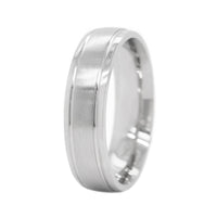 Platinum Matte and Medium Polished Band