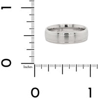 Platinum Matte and Medium Polished Band