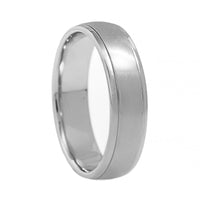 Platinum High Polished and Satin Finished Band