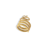 Christina Alexiou 18K Yellow Gold Snake Tail Ring