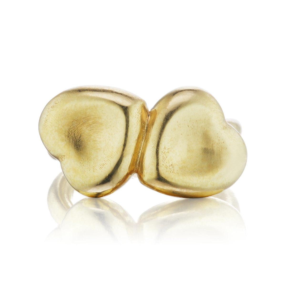 Christina Alexiou 18K Yellow Gold Double Heart Ring