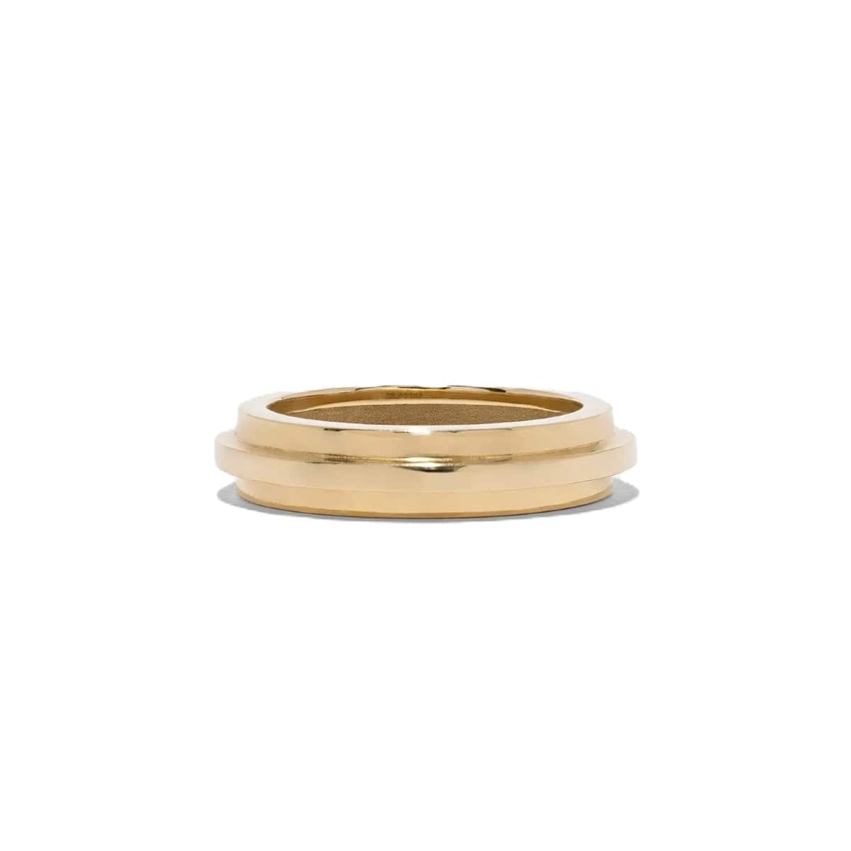 Azlee 18K Yellow Gold Staircase 3 Tier Ring