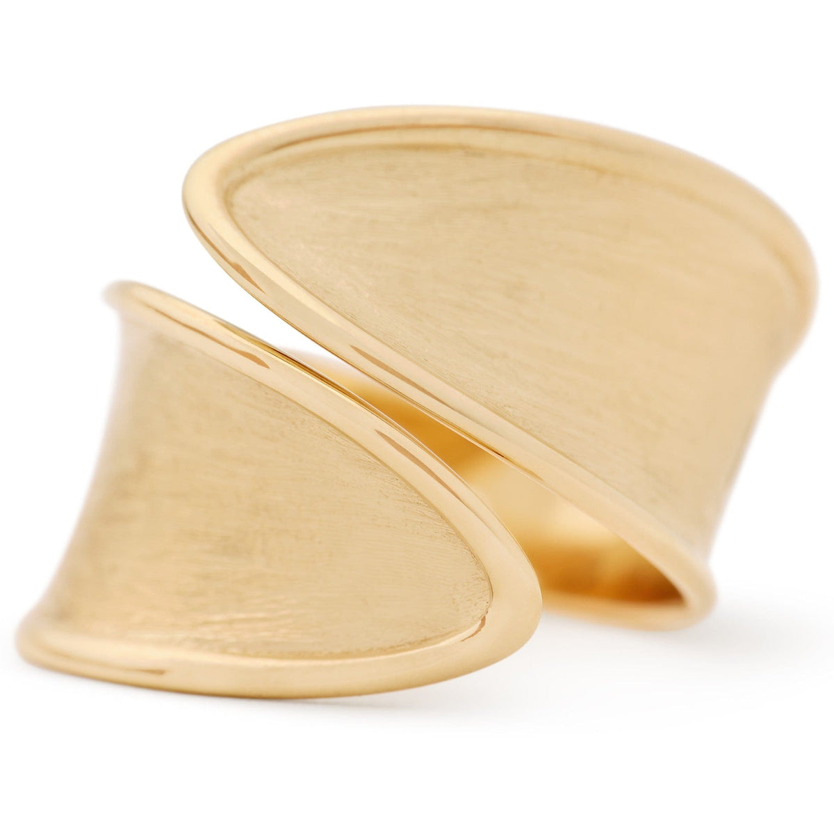 Marco Bicego 18K Yellow Gold Lunaria Twist Bypass Ring