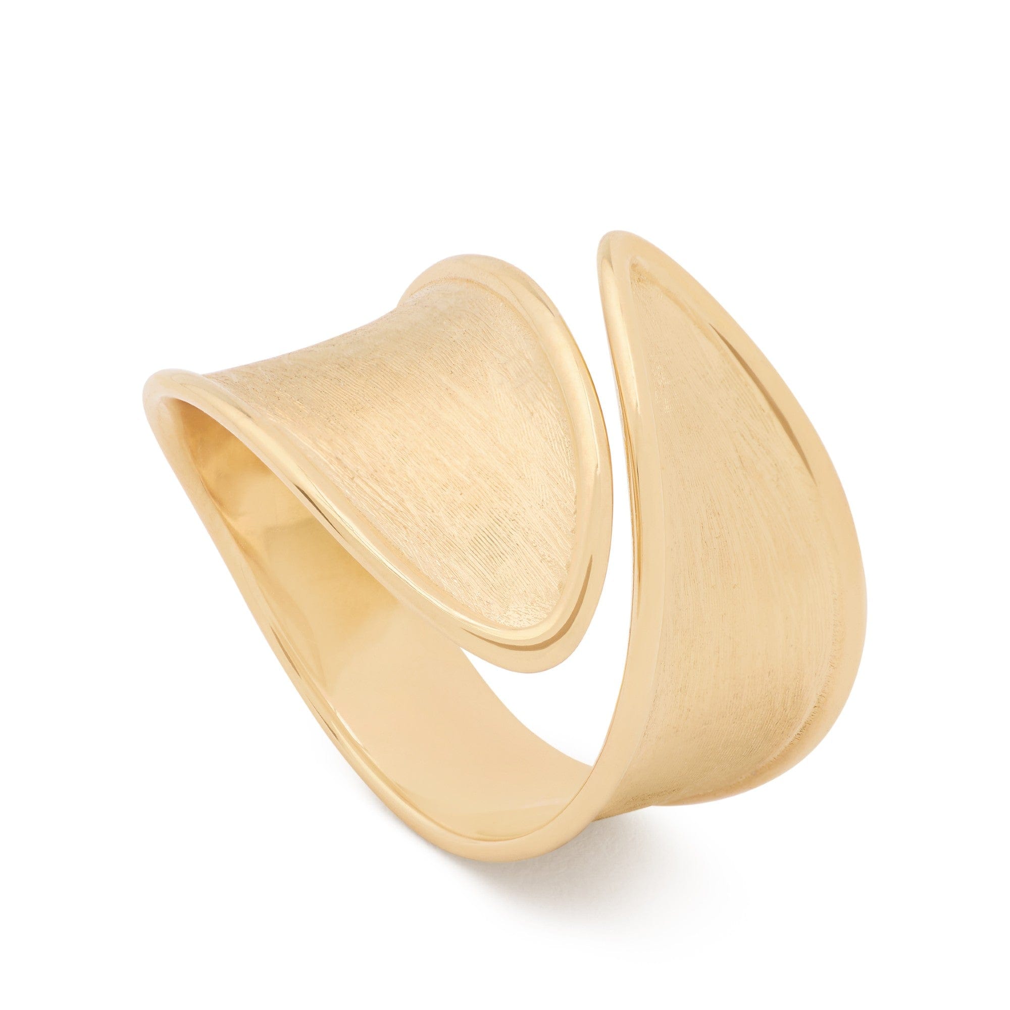 Marco Bicego 18K Yellow Gold Lunaria Twist Bypass Ring