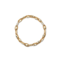 Maor 18K Yellow Gold Diamond Neo Oval Link Bracelet