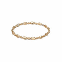 Maor 18K Yellow Gold Diamond Neo Oval Link Bracelet