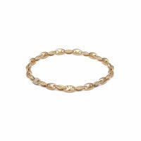 Maor 18K Yellow Gold Diamond Neo Oval Link Bracelet