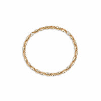 Maor 18K Yellow Gold Diamond Neo Oval Link Bracelet