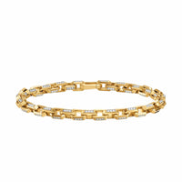 Streamline® Link Bracelet 18K Yellow Gold with Diamonds, 5.5mm