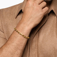 Streamline® Link Bracelet 18K Yellow Gold with Diamonds, 5.5mm