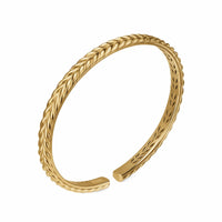 Chevron Flex Bracelet 18K Yellow Gold, 5.2mm