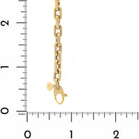 14K Yellow Gold 8" French Cable Chain Bracelet