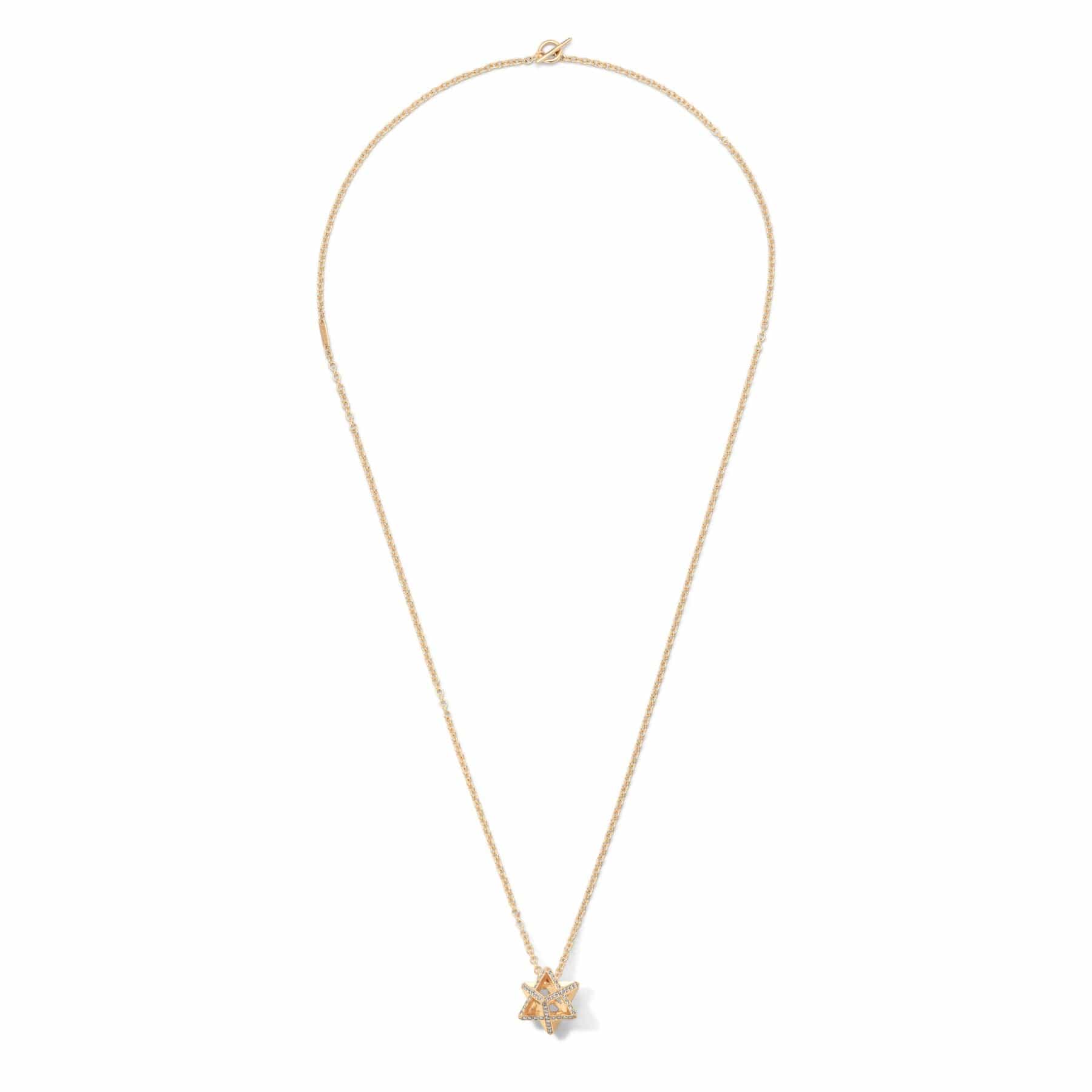 Maor 18K Yellow Gold Celestial Merkabah Pave Diamond Pendant Necklace