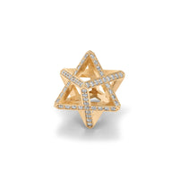 Maor 18K Yellow Gold Celestial Merkabah Pave Diamond Pendant Necklace