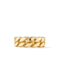 Curb Chain Band Ring in 18K Yellow Gold, 8mm