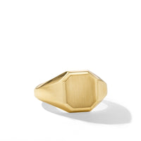 Streamline® Signet Ring in 18K Yellow Gold, 14mm