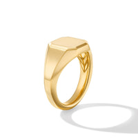 Streamline® Signet Ring in 18K Yellow Gold, 14mm