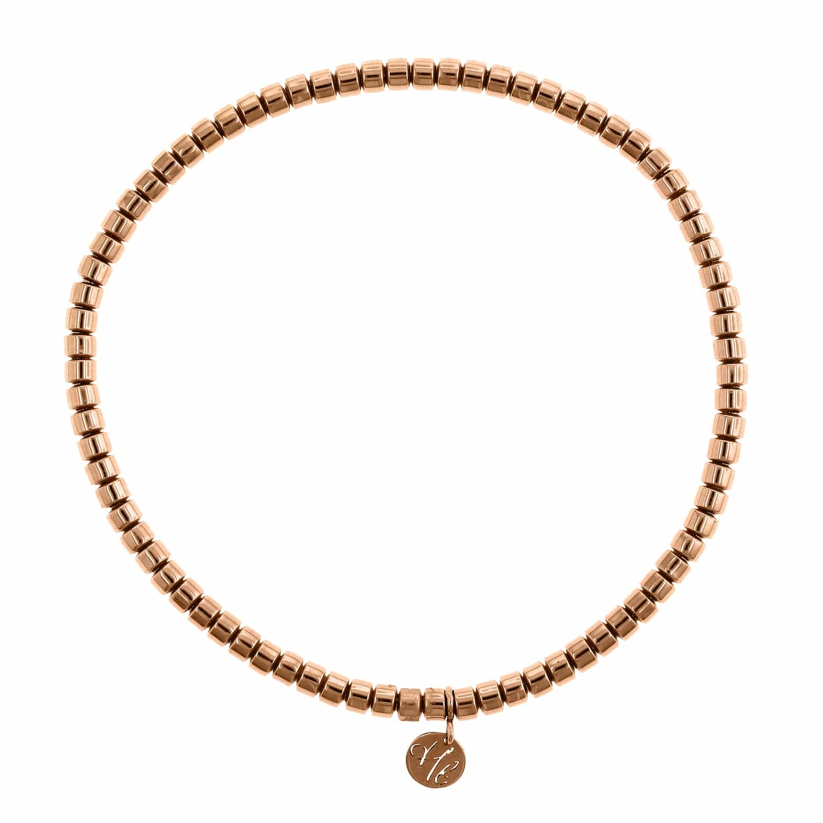 Hulchi Belluni 18K Rose Gold Bead Stretch Bracelet