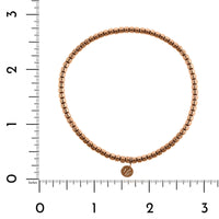 Hulchi Belluni 18K Rose Gold Bead Stretch Bracelet