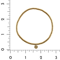 Hulchi Belluni 18K Yellow Gold Bead Stretch Bracelet
