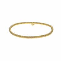 Hulchi Belluni 18K Yellow Gold Bead Stretch Bracelet