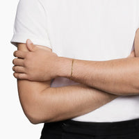 Box Chain Bracelet 18K Yellow Gold, 2.7mm