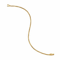 Box Chain Bracelet 18K Yellow Gold, 2.7mm