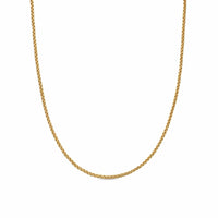 Box Chain Necklace 18K Yellow Gold, 1.7mm