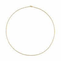 Box Chain Necklace 18K Yellow Gold, 1.7mm