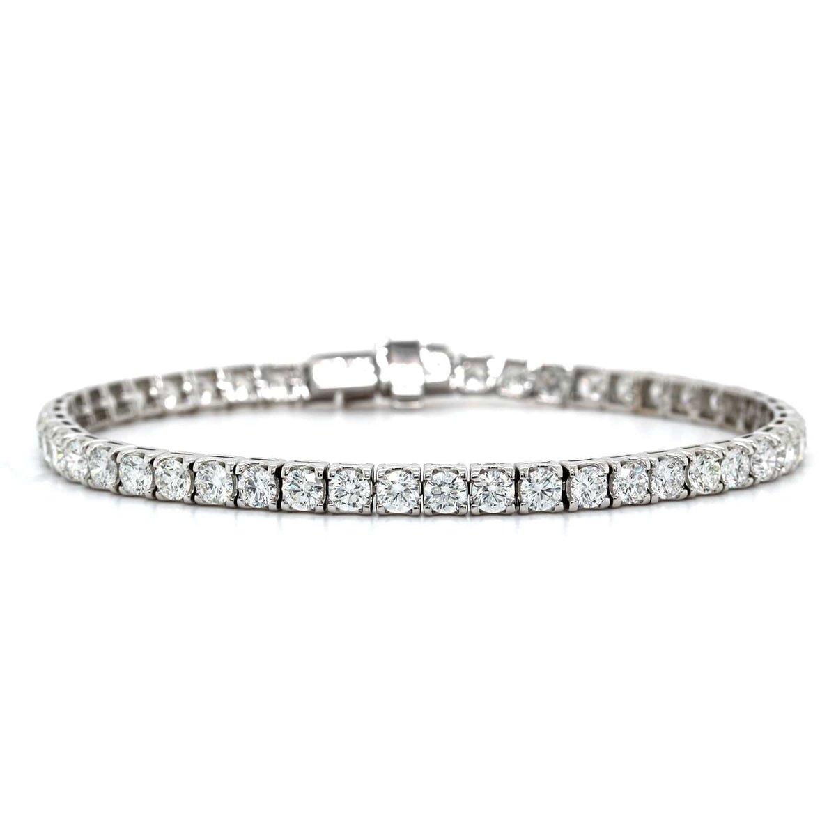 18K White Gold Diamond Tennis Bracelet