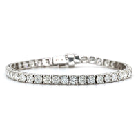 18K White Gold Diamond Tennis Bracelet