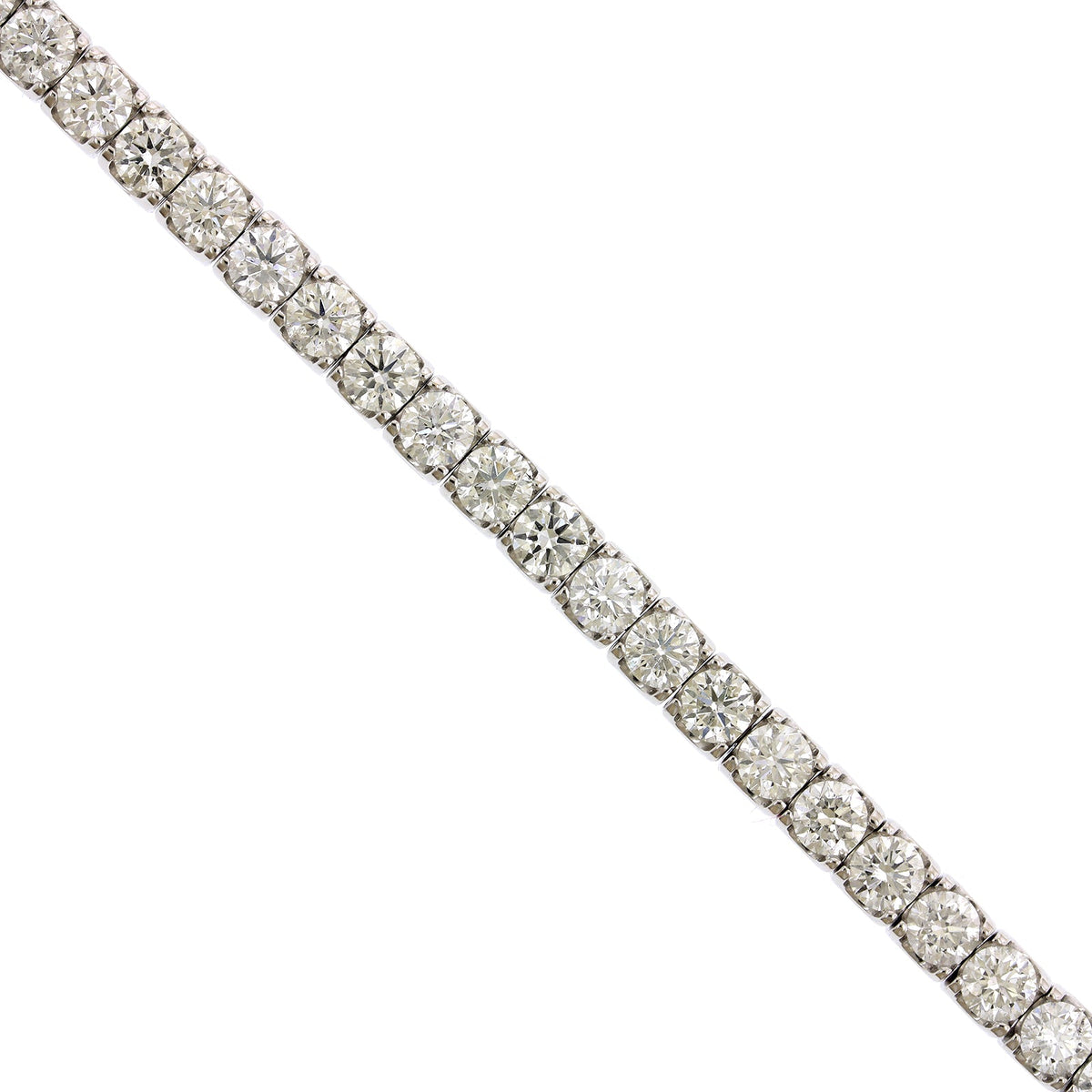 18K White Gold Diamond Tennis Bracelet