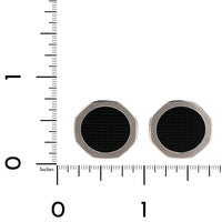 18K White Gold Onyx Octagonal Cufflinks