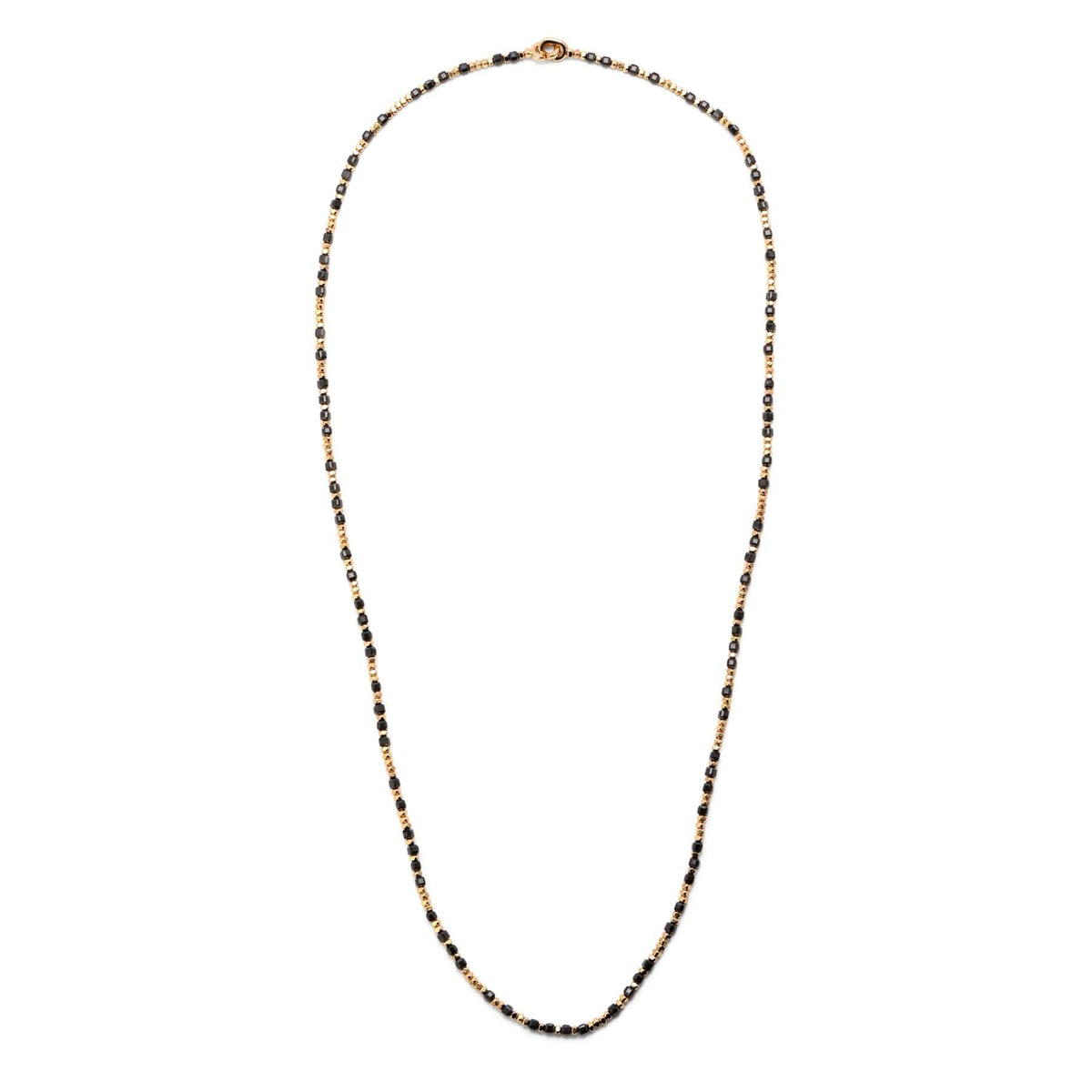 Maor 18K Yellow Gold Black Spinel Percep Wrap Bracelet or Necklace