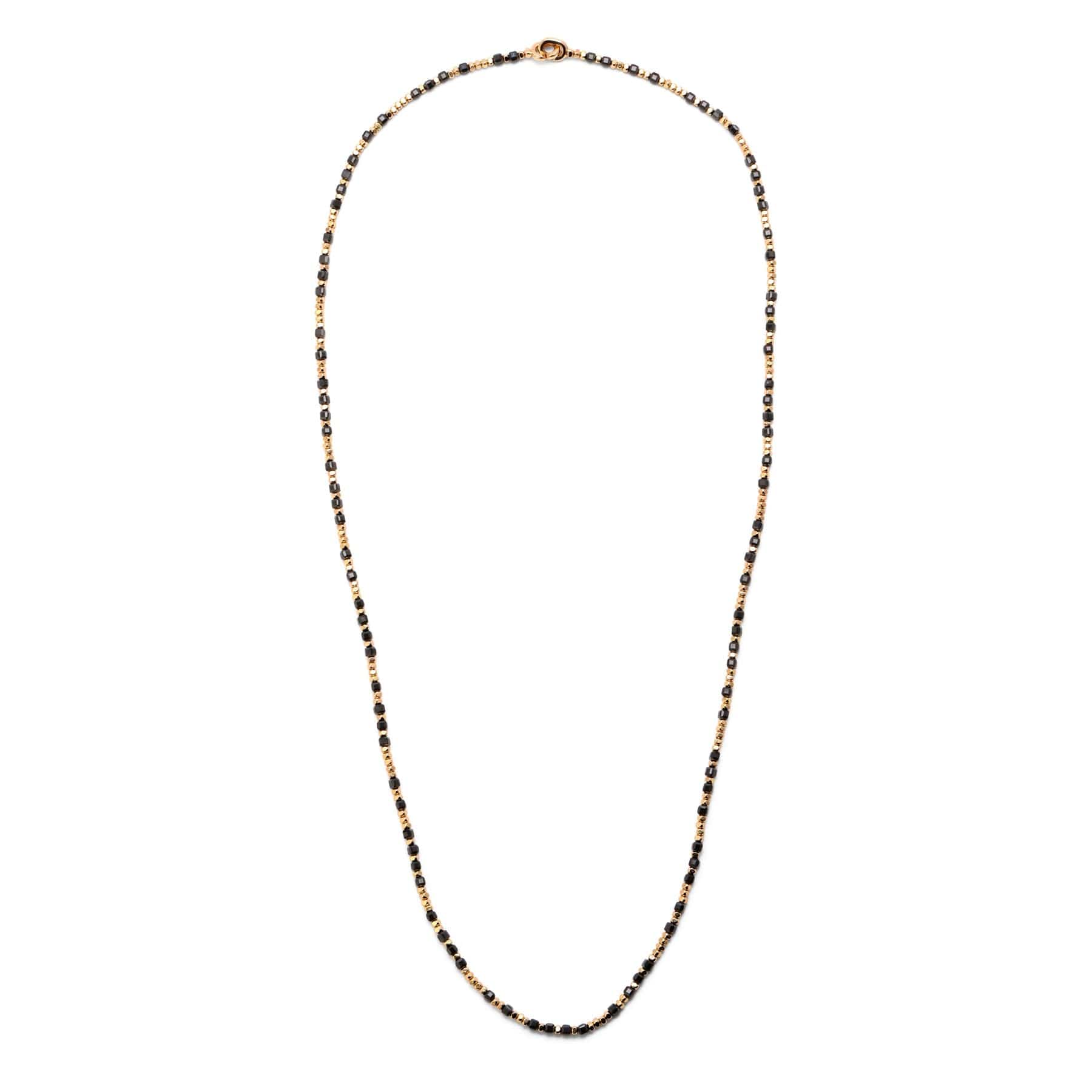 Maor 18K Yellow Gold Black Spinel Percep Wrap Bracelet or Necklace
