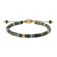 Maor 18K Yellow Gold Diamond and Jade Tucson Bracelet