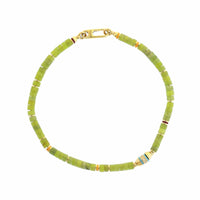 Maor 18K Yellow Gold Diamond and Green Jade Cherish Bracelet