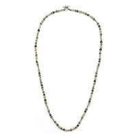 Maor Sterling Silver Green Jade Pilla Necklace