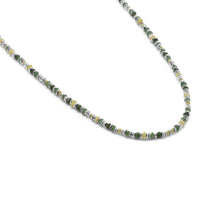 Maor Sterling Silver Green Jade Pilla Necklace