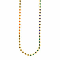 Luis Morais 14K Yellow Gold Multi Gemstone Link Necklace