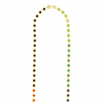 Luis Morais 14K Yellow Gold Multi Gemstone Link Necklace