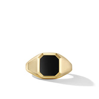 Streamline® Signet Ring in 18K Yellow Gold with Black Onyx
