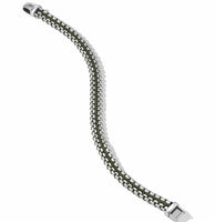 St. Anthony Amulet in Sterling Silver with Pavé Black Diamonds