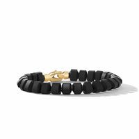Spiritual Beads Bracelet in 18K Yellow Gold with Black Onyx