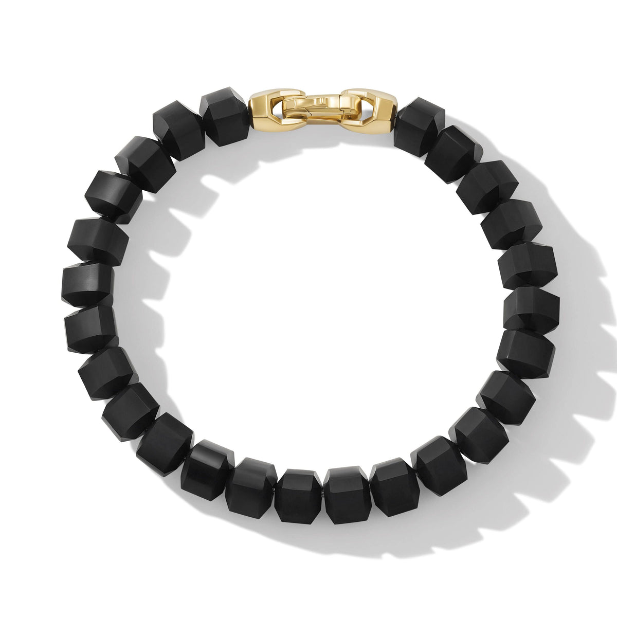 Spiritual Beads Bracelet in 18K Yellow Gold with Black Onyx