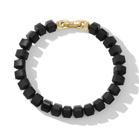Spiritual Beads Bracelet in 18K Yellow Gold with Black Onyx
