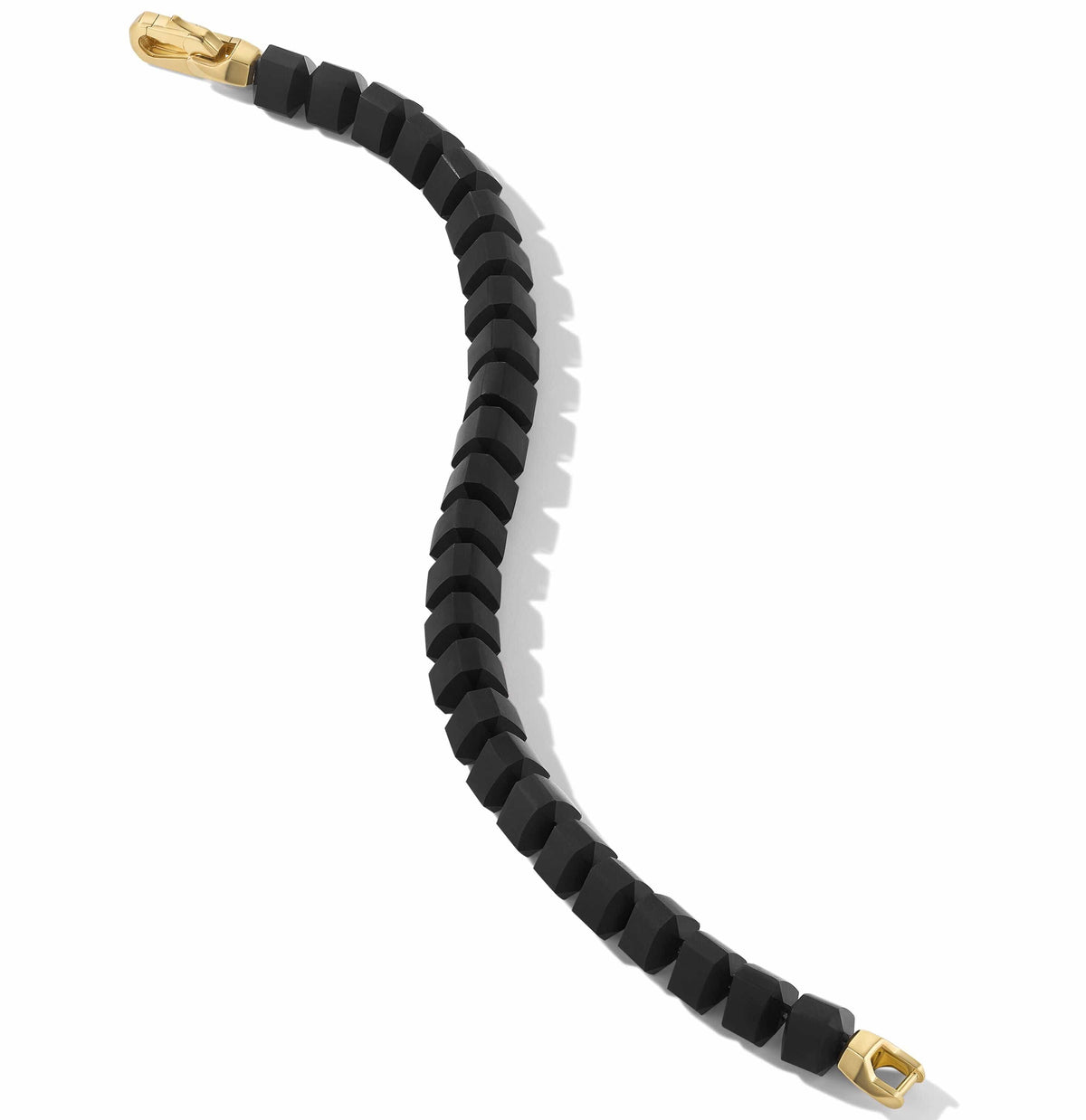 Spiritual Beads Bracelet in 18K Yellow Gold with Black Onyx
