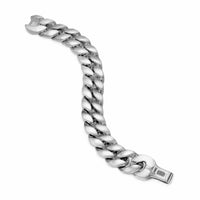 Curb Chain Bracelet Sterling Silver, 18mm